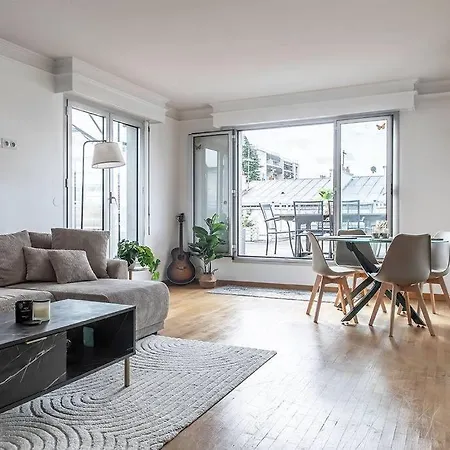 Magnificient Terrace 6 Pers Flat פריז